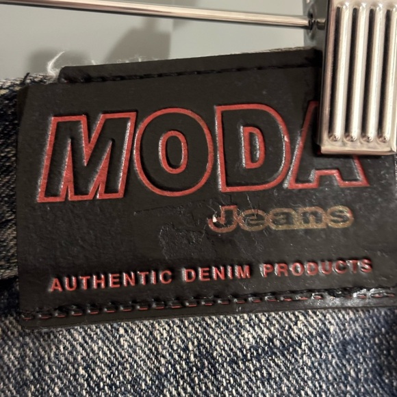 Men’s Moda Jeans USA Dark Wash Baggy Saggy Denim Streetwear 34 X 34 - Picture 6 of 10